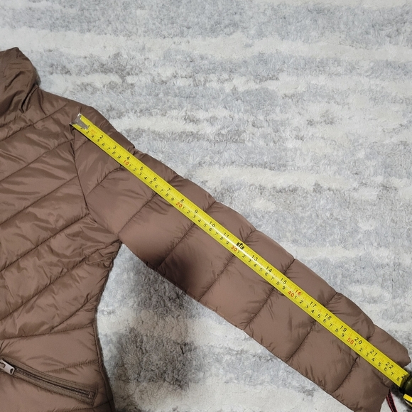 Women's Brown Quilted Jacket - Picture 9 of 10